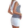 Vest Anchor Stripe Dress Sleeveless Tops Oneck Hooded Sexy Bodycon Mini Dresses