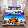 3pcs Earth Ice Age Adventure Printed Bedding Set, Soft and Comfortable Quilt Cover for Bedroom, Guest Room (1 Duvet Cover + 2 Pillowcases, P