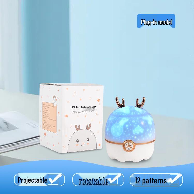 

Starry Sky Projector: Romantic Night Light with Dynamic Shadows for Bedroom Atmosphere. 1W