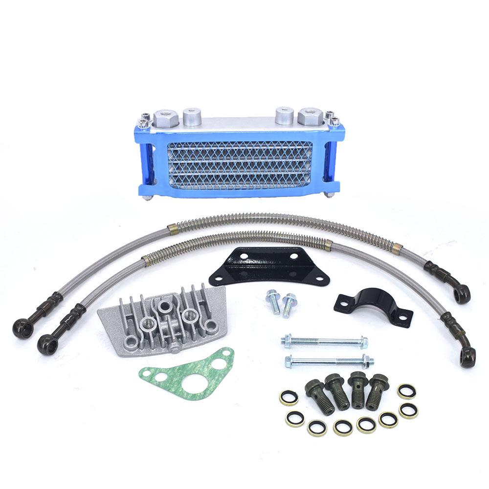 Oil Cooler Motorcycle Oil Radiator Kit Engine Cooling for 50 125 140cc Motocross Universal Dirt Pit Bike ATV Enduro Accessories