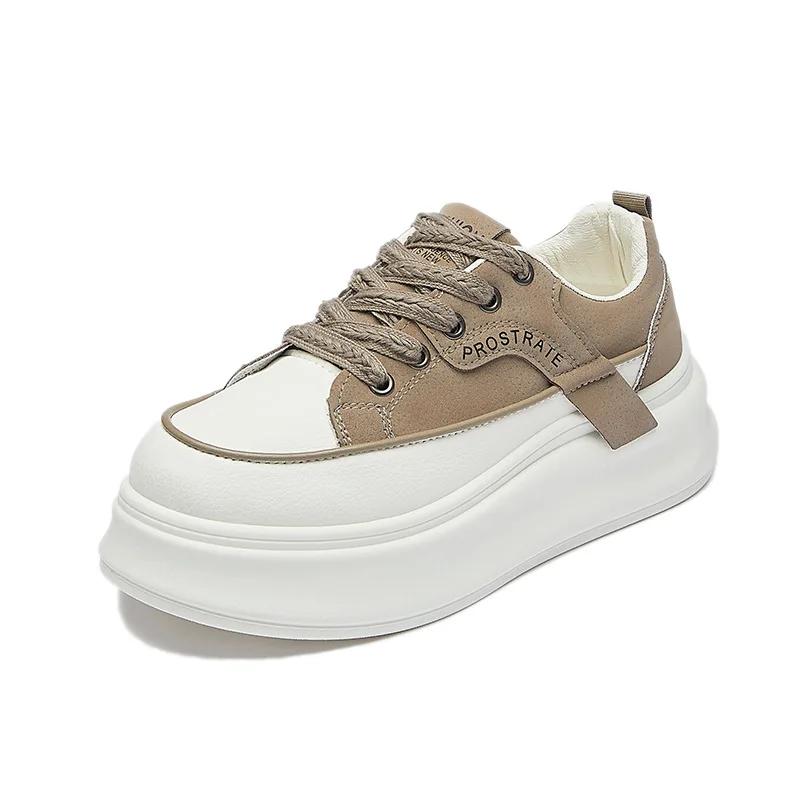 Fashion Women's Shoes Low Top Casual Platform Sneaker Lace Up Height Increase Board Shoes Fashion Personality Comfortate Ladies Shoes