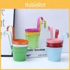 Metal Hanging Flower Pots Plant Bucket Hoolder Garden Fence Decor Hook Removable