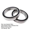 2Pcs 6806-2RS Ball Bearing Low Noise Bearing Steel High Hardness Moutain Bike
