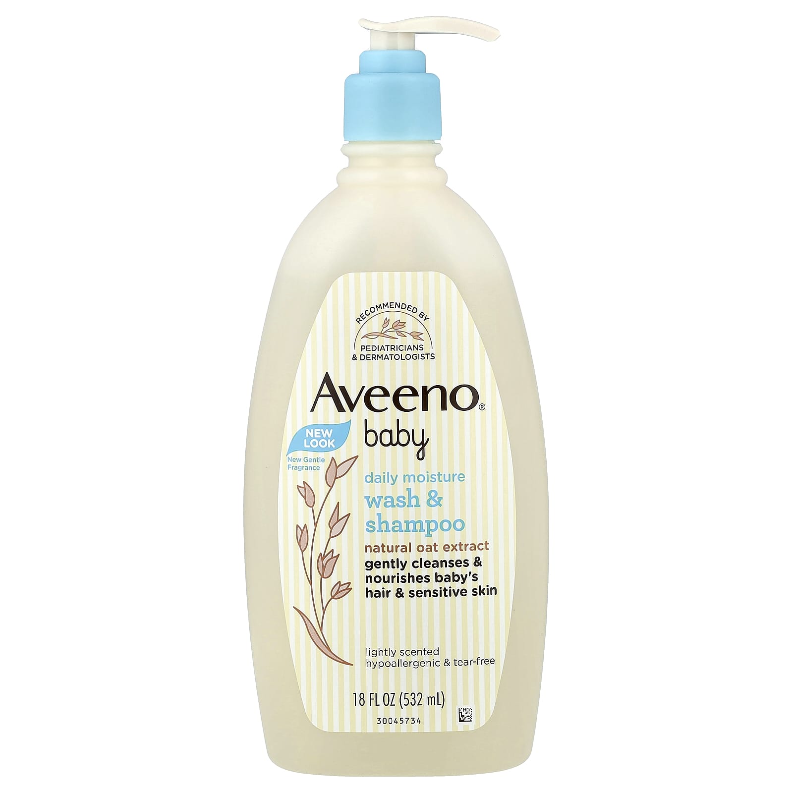 

Aveeno, Baby, Daily Moisture Wash & Shampoo, Gentle Fragrance, 532ml (18 fl oz)