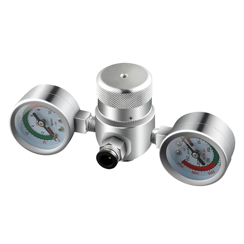 Pressure Regulator Valves with Hose Line and Adapter for Whipped Cream Chargers 0.95Liter 580g Tank M11 Thread Universal