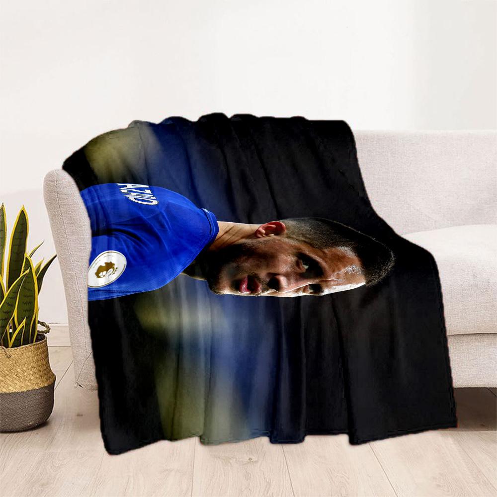 Player Chelsea Kit Blanket Ultra-Soft Perfect for Seaside Bedding Office All-Season Use Playful Design Perfect Gift for Relatives and Friends