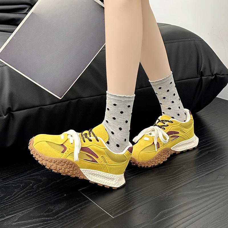 New Dad Shoes for Women Fashionable Thick-soled Sports Single Shoes