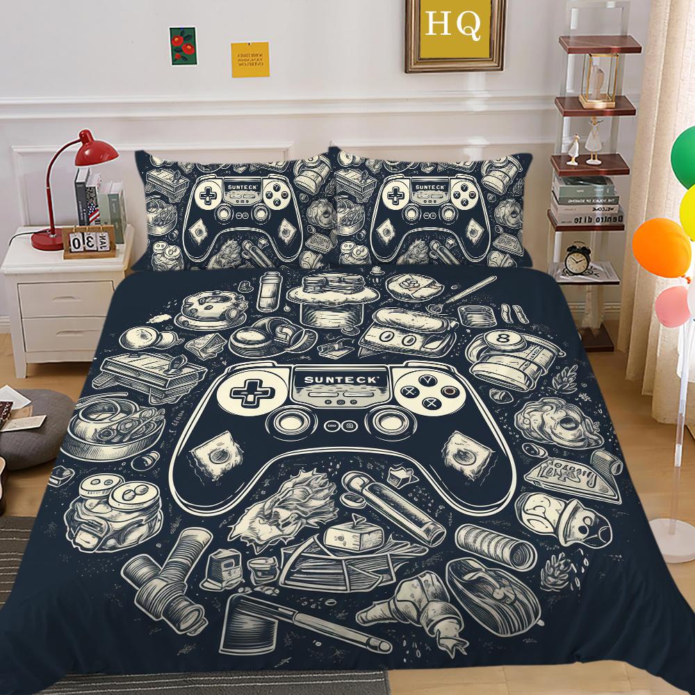 Game Handle Bedding Cover Suit High Quality Home Bedclothes Printed Bed Cover Sets Fashion Microfiber Home Bedding Sets