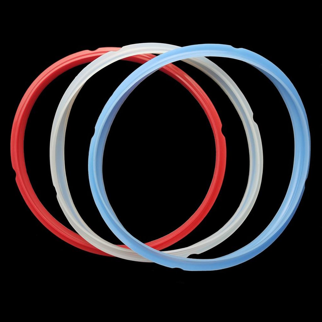 3Pcs Sealing Ring Silicone for 3qt 5qt 6qt 8qt Models Pressure Cooker Replacement Silicone Gasket Seal Rings