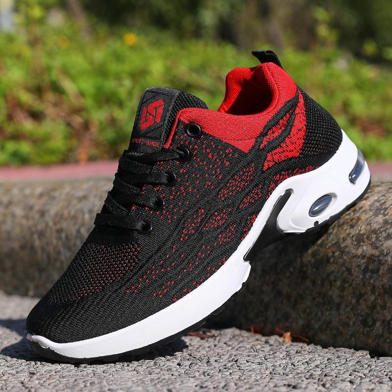Men's air cushion shoes spring new breathable mesh casual sports shoes large size shock-absorbing running shoes