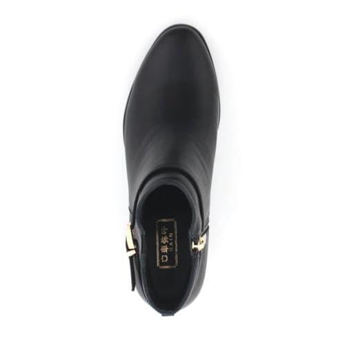 Himiko Water-Resistant Belt-Design Rain Boots/634401/Black 215