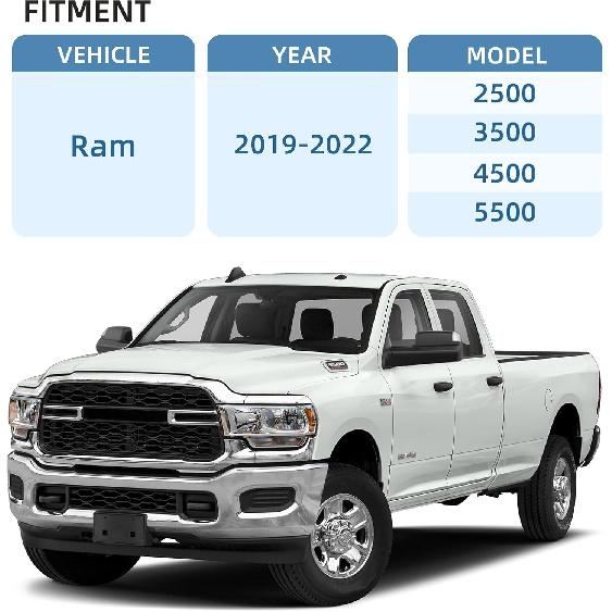 Replacement For Front Bumper License Plate Frame Bracket Ram 2500 3500 4500 5500     68362197AA