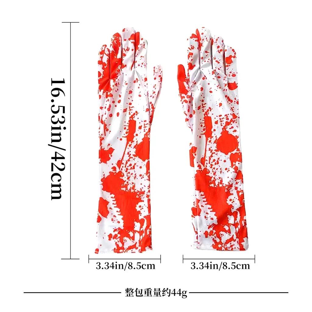 2025 New Scary Skeleton Gloves Cycling Ski Half Face Mask Horror Skull  Claw Bone Party Supplies Favors Halloween DIY Decoration