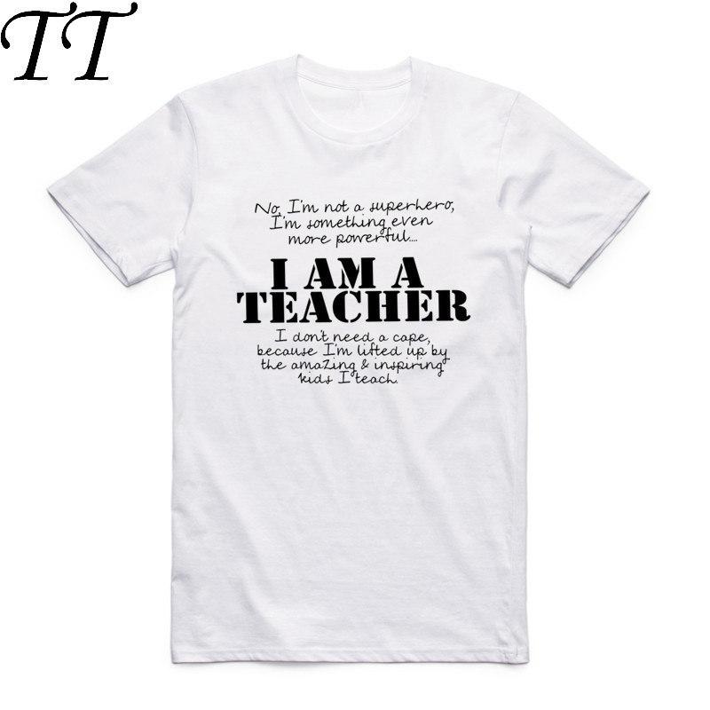 Asian Size Men And Women Print Trust Me I'm A Teacher Funny T Shirt Summer Casual O-Neck Short Sleeve Polyester T-shirt HCP989