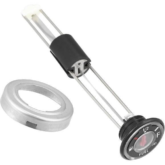 ATV Fuel Gas Tank Level Gauge Meter with Cap for Kawasaki Bayou 220 250 300 KLF for Kawasaki Prairie 300 400 KVF Replace 52005-1121 Gas Tank Gauge