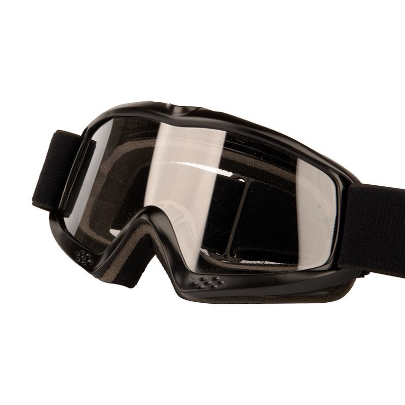 Children s goggles, motorcycle goggles, windproof, sandproof, dustproof, eye protection, children s special outdoor sports sunglasses Black frame transparent