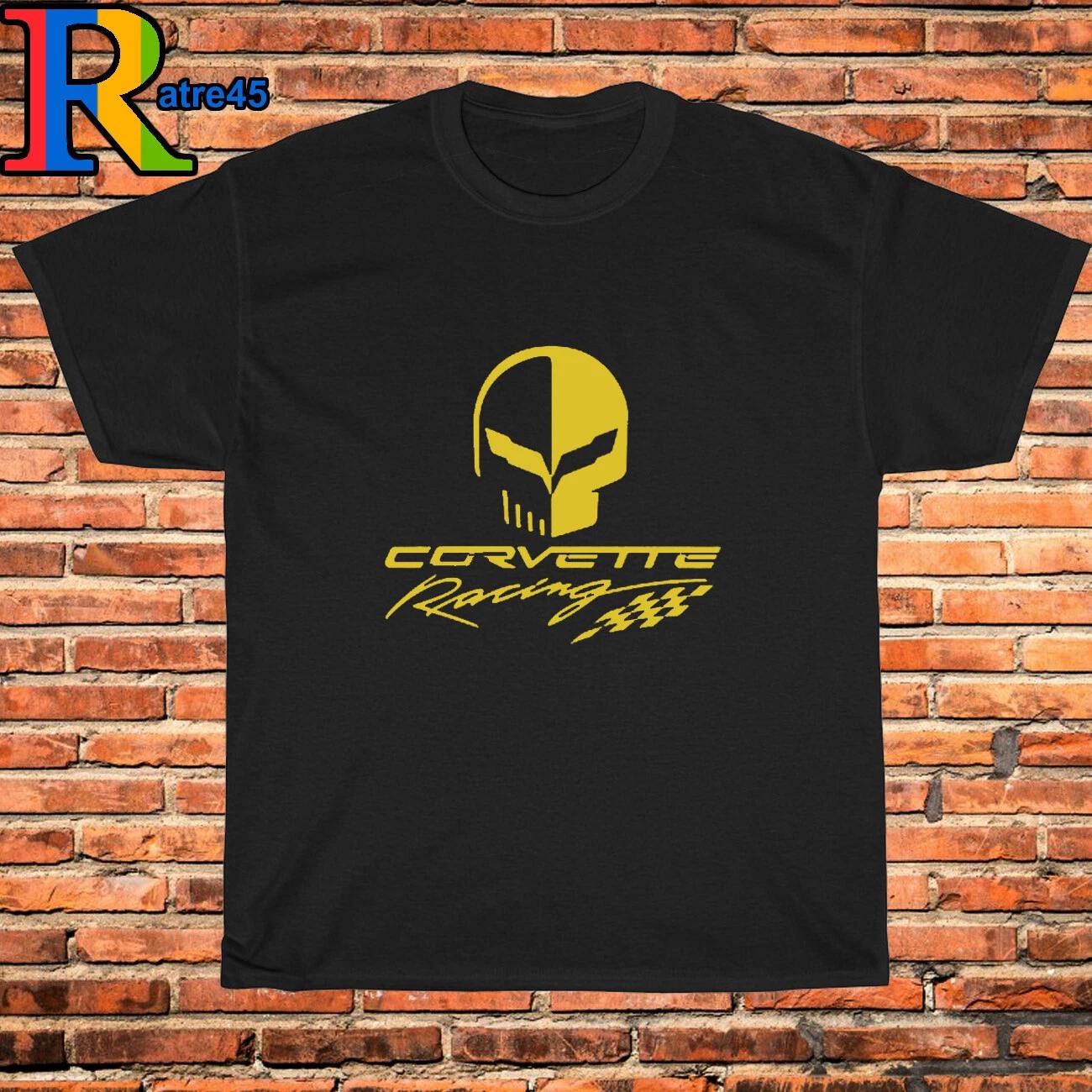 Men s and Women s T-shirts Corvette Racing Jake Scull Skull XXXL