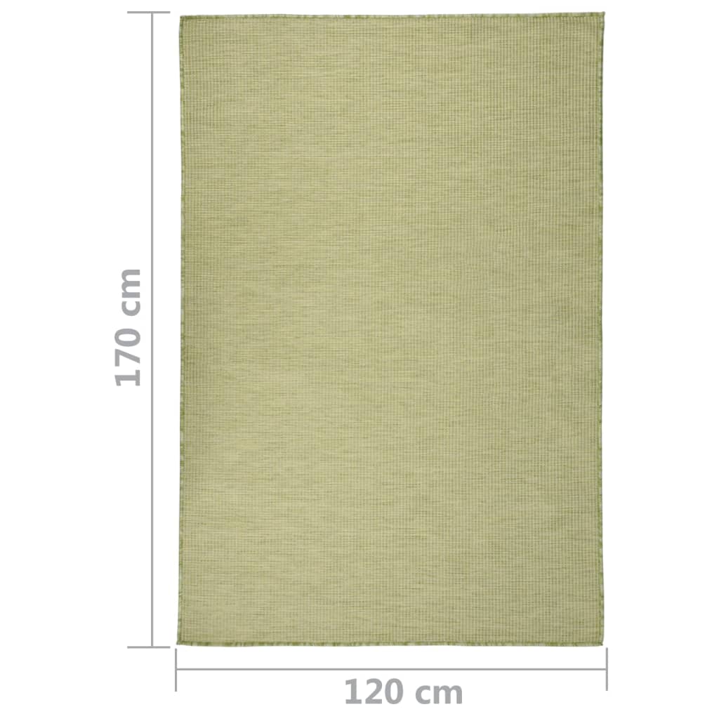 Flatweave Outdoor Rug, 120X170 Cm, Green