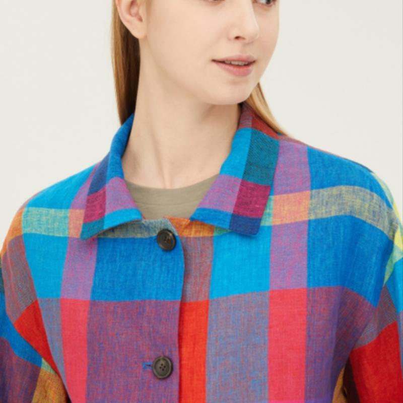 Benetton Benetton Rossi Check Jacket Bajka1531