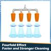 Rotating Sprinkler Water Turbines Nozzle Featuring 4Heads Corrosion Resistant Fittings Ideal for Highly pressure Outdoor Use