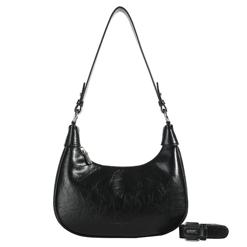 

Сумка-пельмень Женская новая большая вместительная сумка через плечо чёрный