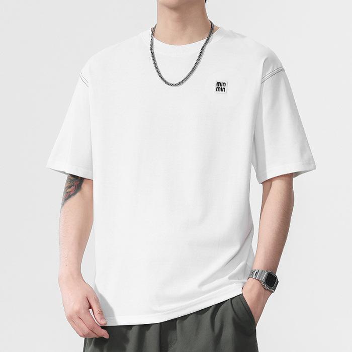 New Summer Men's Round Neck Short T-shirt Short Sleeve Thin Casual Youth Half-sleeved Shirt