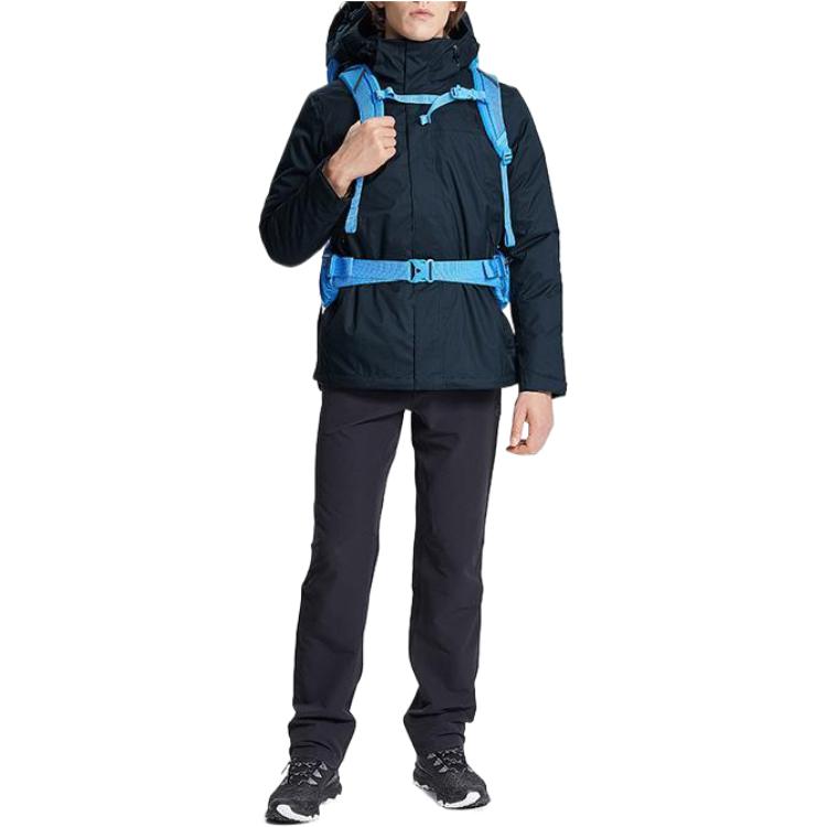 THE NORTH FACE Waterproof, Abrasion Resistant, Thermal Windbreaker Jacket Men's Dark Blue/Green NF0A4U7L-XC7