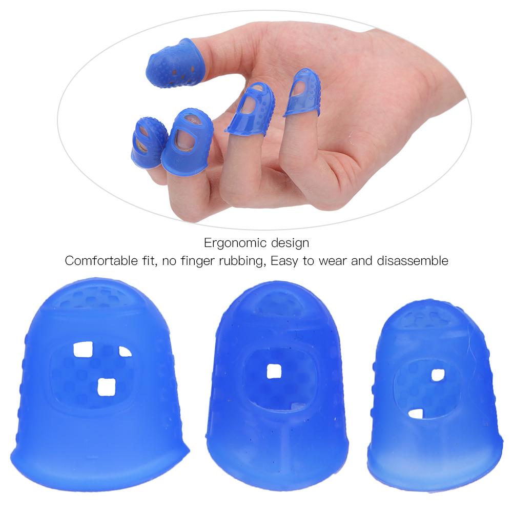 12Pcs Guitar Finger   Cover Silicone Fingertip Guards  or String Instrument Accessory