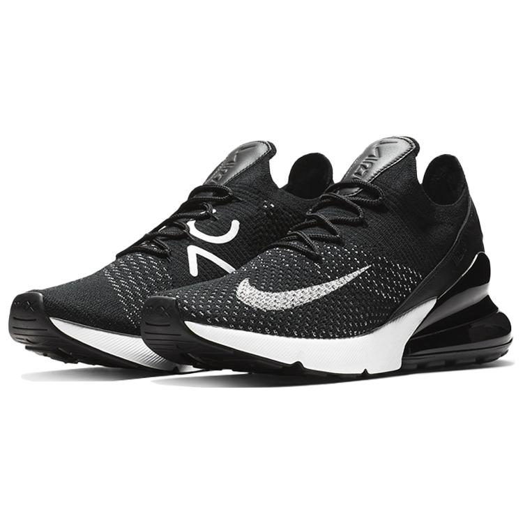 New Nike Air Max 270 Flyknit Black White Women's AH6803-001
