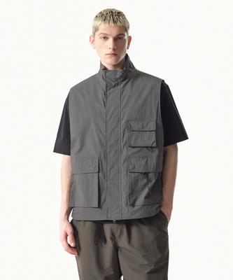 [City Leisure] Cn Multi-Pocket Vest [Grey]