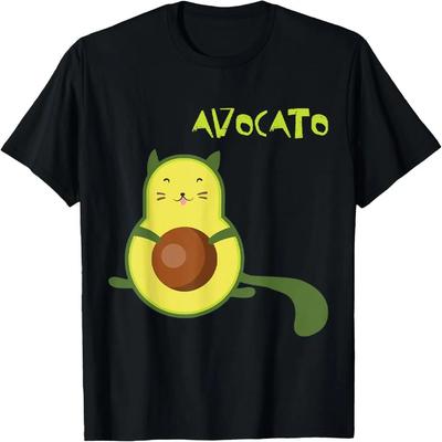 Avocato Lustige Süße Katze Avocado Geschenk Für Veganer T-Shirt