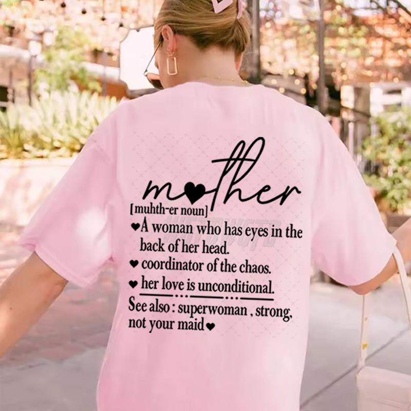 Happy Mothers Day Graphic T Shirts Unisex Trendy Mama Hearts Tshirt Design Mothers Day Gift Tee Mother Noun Letter Print Clothes