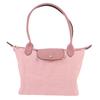 Shoulder Bag for Women Nylon Top Handle Purse Foldable Handbag Underarm Bag Splashproof Pink