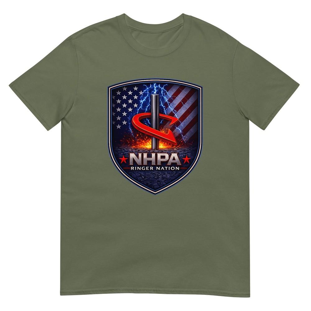 National Horseshoe Pitchers Nhpa Ringer Nation Front TShirt