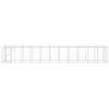 Vidaxl Outdoor Dog Pen, Galvanized Steel, 26.62 M²