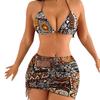 New European and American Swimwear Women's Bikini Women's Beach Split Swimsuit Sexy Three-piece Bikini