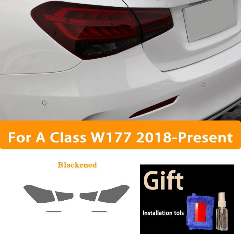 Für Mercedes Benz A-Klasse W176 W177 A45 A35 AMG 180 Auto Scheinwerfer Tönung Schwarz Schutzfolie Transparent TPU Aufkleber Zubehör VS3
