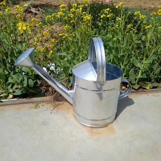 5/7/10/15L Stainless Steel Flower Waterer Can Large Capacity Lightweight Metal Watering Pot with Long