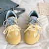 Hässlich süße Netz-Puff-Board-Schuhe Damen Moralische Ausbildung 2025 neues schickes Nischendesign Student Forrest Gump Sportliche kleine weiße Schuhe
