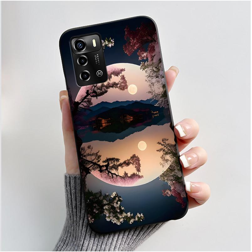 For ZTE Blade V40 Vita / V41 Smart Phone Case Luxury Cute Love Rabbit Funny Black Cover Shell Soft Silicone Protective Casing