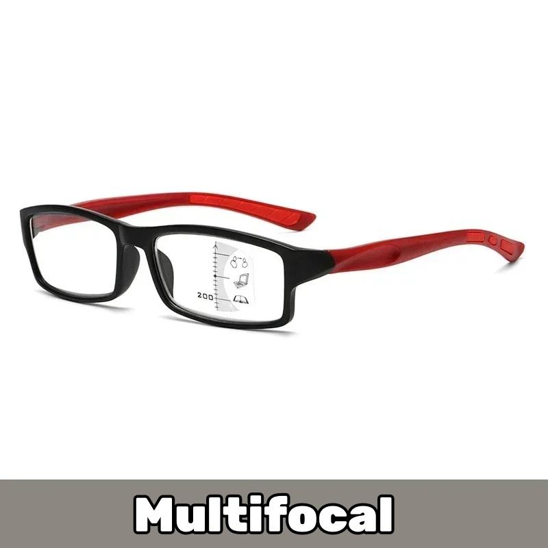 Men Women Pochromic Multifocal Reading Glasses new Trendy Square Progressive Glasses Ultralight Sports Presbyopia Eyeglasses