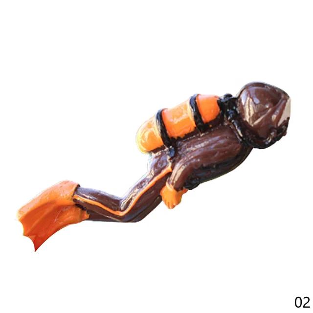 

Мини-дайвер аквариум ландшафтный декор светящийся зеленый смоляной плавающий дайвер маленький плавающий шар аксессуары для аквариума