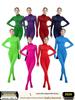 Women's Full Coverage Zentai Bodysuit with Open Crotch, Hands & Feet, Solid Color Dancewear for Stage Performance