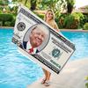 Пляжний рушник у вигляді доларової банкноти: Унікальний, привертаючий увагу дизайн, що додає химерного шарму та стане початком розмови для вашого сміливого стилю