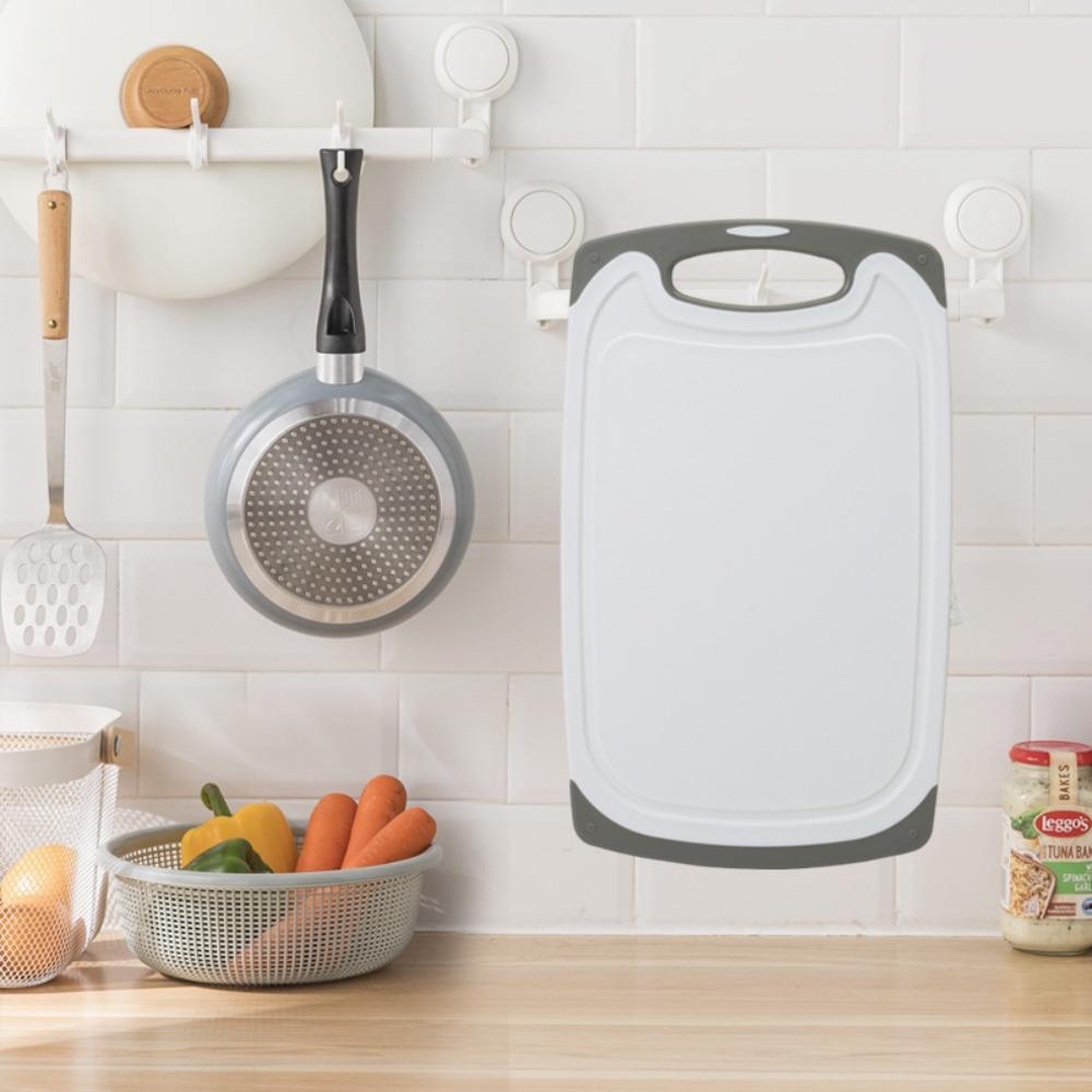 3Pcs Plastic Chopping Board Double-Sided Chopping Block Baby Food Cutting Board Set Vegetable