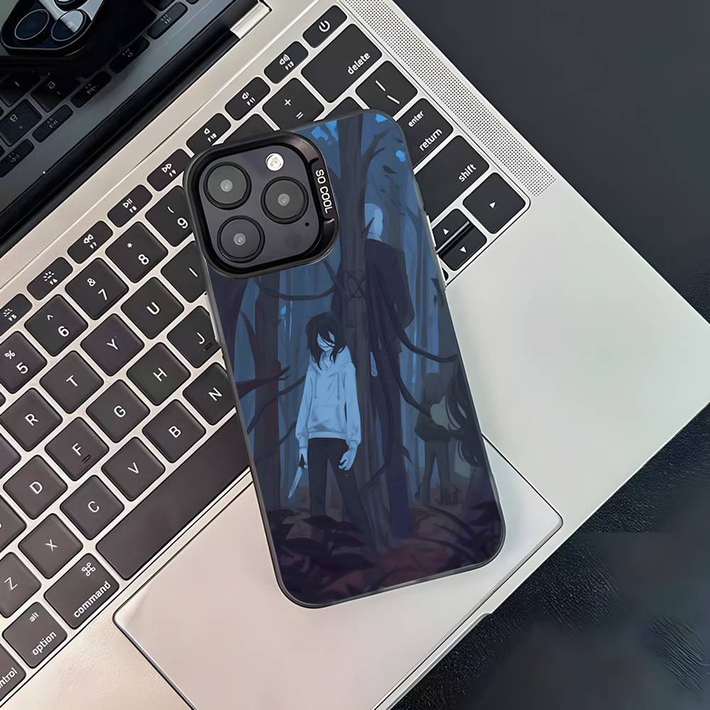 Creepy Urban Killer Jeff For iPhone 17,16,15,14,13,12,11,Pro,MAX,Plus Black Shockproof Candy Matte Cover