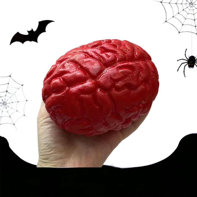 Realistic Scary Halloween Prank Prop: Fake Heart & Brain for Haunted House, Bar, or Escape Room Decoration