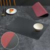 Thermal Insulation Mat PVC Double-sided Leather Dining Table Mat Desktop Decoration Home Dining Plate Mat Anti Slip Bowl Mat