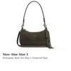 COACH Teri Cow Leather Crossbody Bag, Shoulder Bag Small Women's Army Green CCE42-QBARY