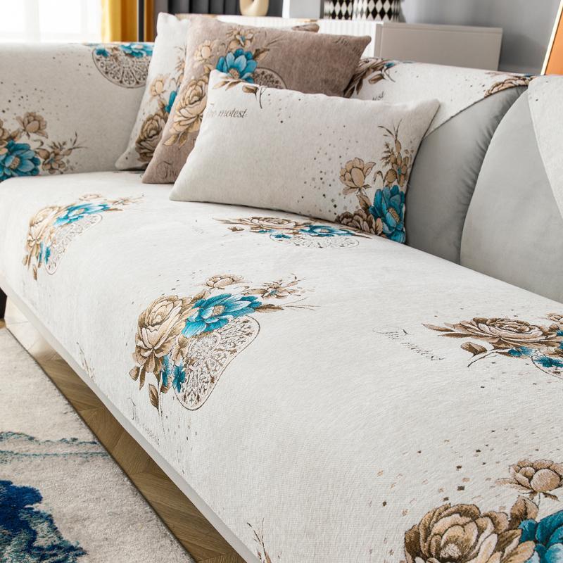 Four Season Universal Anti Slip Sofa Towel Minimalist Modern Dustproof Seat Cushion Sofa Cover Backrest Cover Towel Cloth